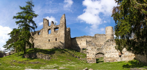 The ruins of the old castle Helfenburk