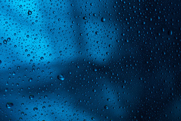 Water raindrops close up