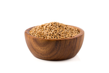 Wheat grain in bowl