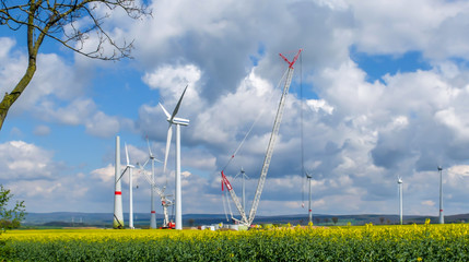 Grossbaustelle Windpark
