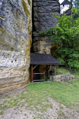 Small hut near the rock