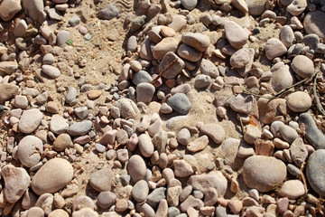 Texturas de piedras y arena