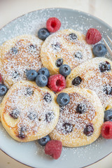 Pfannkuchen mit Blaubeeren 