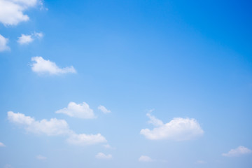 Fototapeta premium Group of a beautiful clouds in the blue sky background.