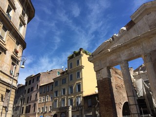 Strada del ghetto ebraico, Roma, Italia