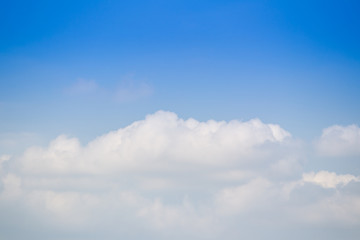 Beautiful a group of clouds in the blue sky during the sun shin background.