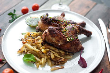 Delicious food, which is useful rustic wooden background