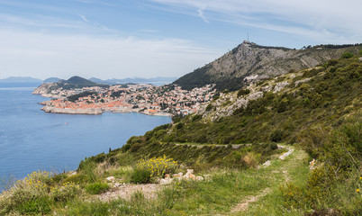 Naklejka premium View of Dubrovnik from Park Orsula