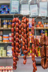 Chorizo in Market