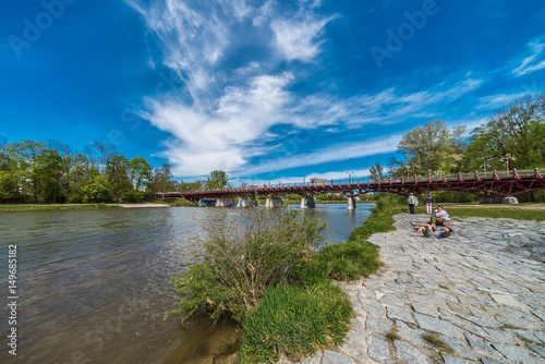 "Thalkirchner Brücke In München Verbindet Die Ortsteile Thalkirchen Und ...