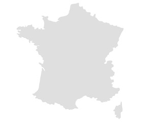 Fototapeta na wymiar France Map
