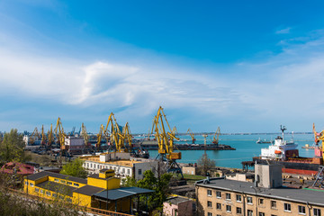 Sea Port of Odessa Black Sea Ukraine.