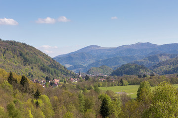 Obraz premium Wioska Alzacji