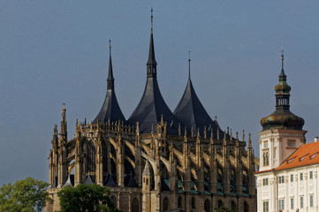 Zoomed shot of the church