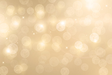 Abstract gold bokeh background