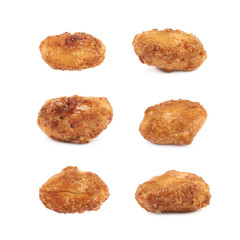 Spice and sugar coated peanut isolated