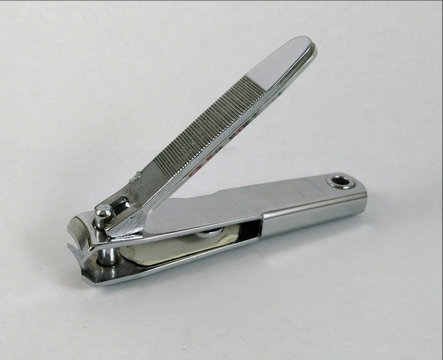 Nail clippers isolated on Gray background