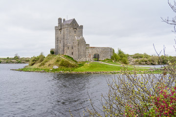 Irish dunguaire castle at galway county, Ireland