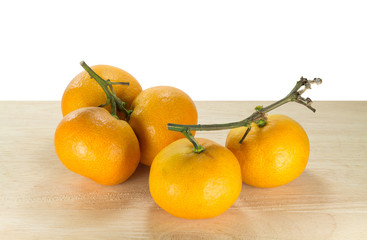 group of orange isolated on white background