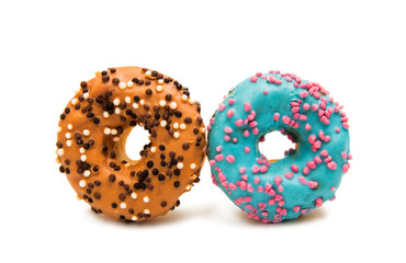 Donuts in glaze