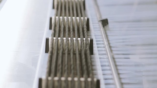 Manufacture Industrial Textiles Production Line with Automatic Weavers in a Factory