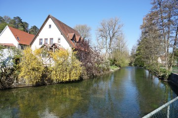 Obraz premium Stadtbild Giengen an der Benz am Fluss
