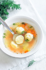 Matzoh ball soup