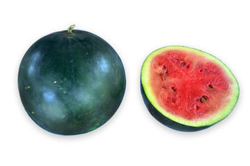 Watermelon on White Background 