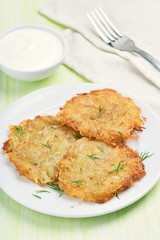 Fried potato pancakes