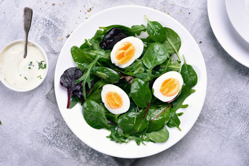 Healthy green salad