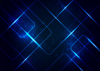 Abstract Lines Circuit board digital hi tech  technology concept background