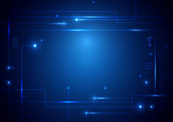 Abstract Lines Circuit board technology digital hi tech concept background