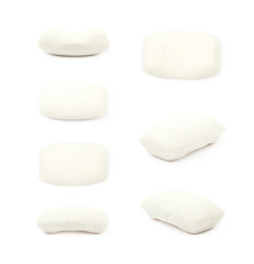 Single piece of soap isolated