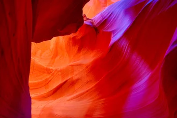 Wall murals Rood violet Antelope canyon
