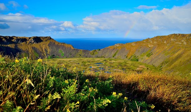 Volcano in Easter island