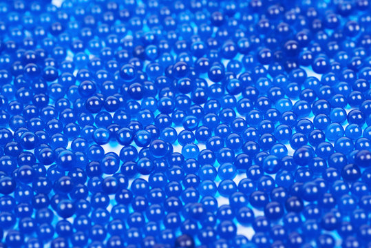 Surface Coated With Blue Beads