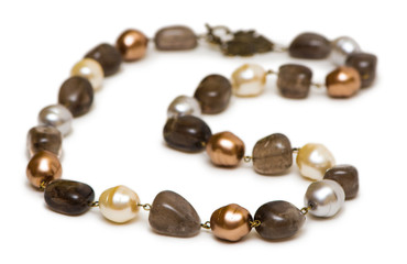 Woman jewellery isolated on white background