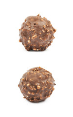 Chocolate ball confection candy isolated