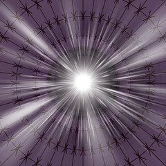 Background purple trumpet with rays of light
