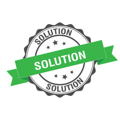 Solution stamp illustration