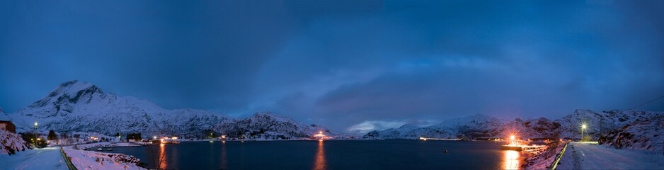 Night on north bayshore. Norway