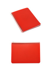Closed notebook isolated