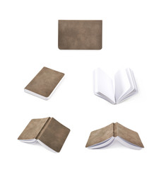 Paper notebook isolated