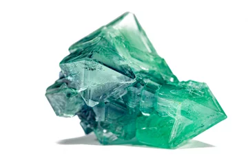 Foto op Canvas green crystal mineral © luchschenF