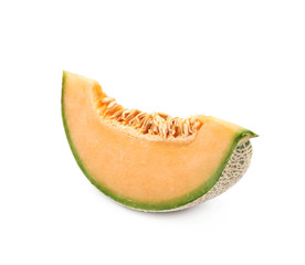 Single slice of a melon