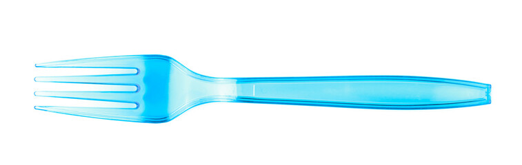 Single disposable plastic fork
