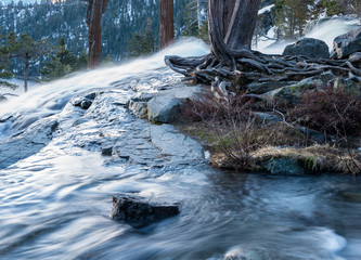 Fototapeta na wymiar Emerald Bay on Lake Tahoe with Lower Eagle Falls