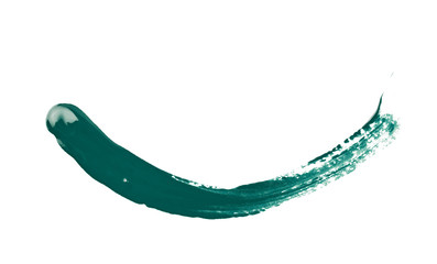Line stroke of paint isolated