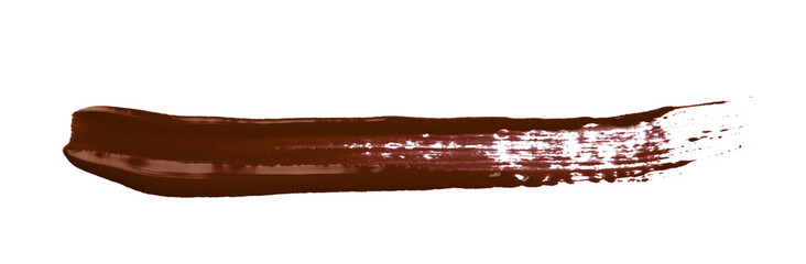 Line stroke of paint isolated