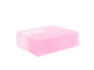 Handmade bar of soap isolated